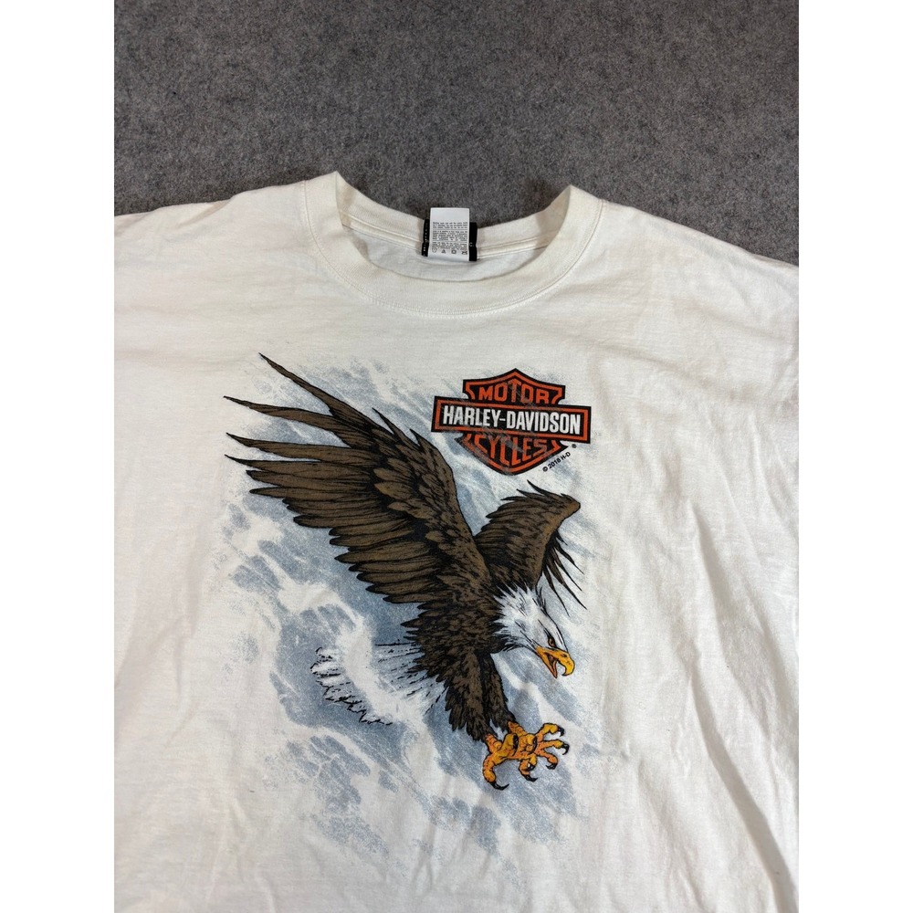 Harley Davidson Iron Town T Shirt Mens Large White New Berlin Wisconsin 2018